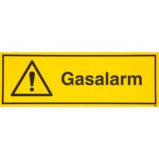 Gasalarm skilt